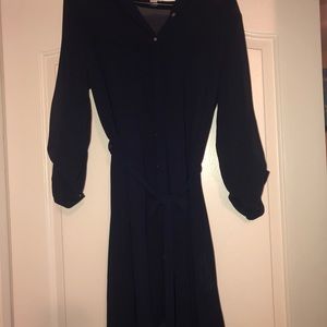 Old navy sheer navy tie dress